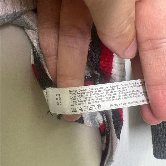 Free People - Good On You Striped Thermal Rose Quarter Sleeve Top Size Small - Picture 7 of 10